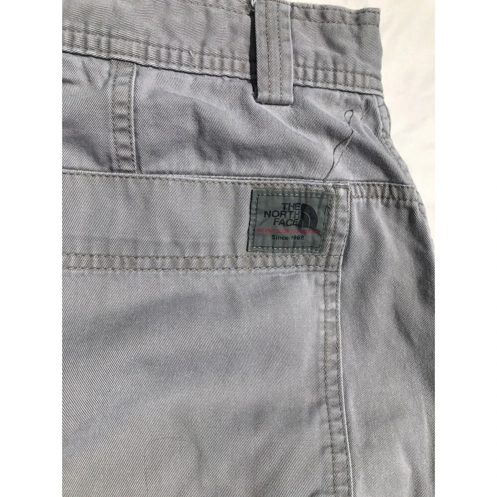 The North Face A5 Series Pants Mens 38 Gray Belted Articulated Knees Canvas